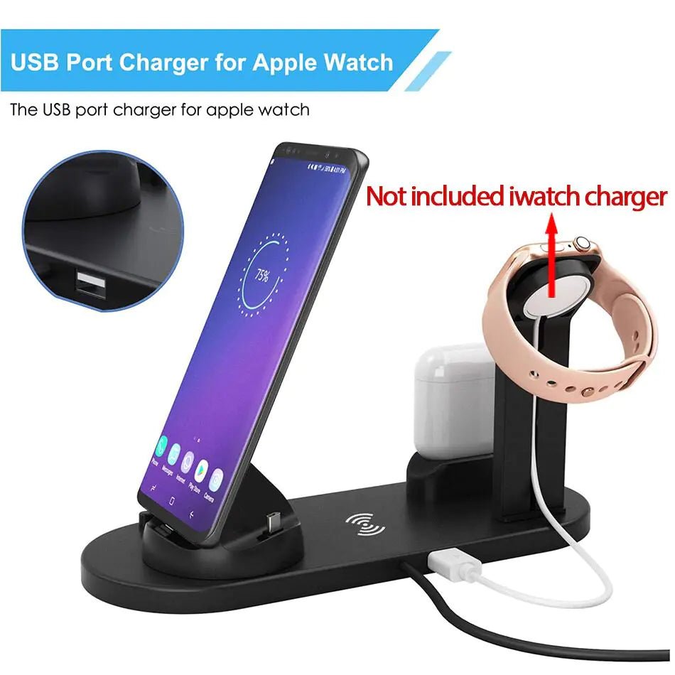 100W Wireless Charger Stand Pad - Castawayelectronics