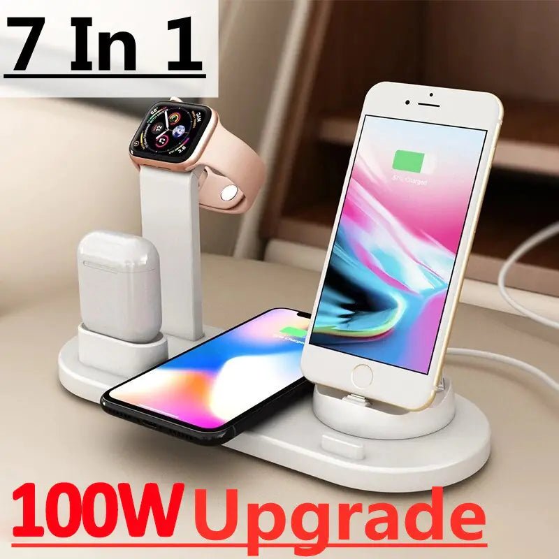 100W Wireless Charger Stand Pad - Castawayelectronics