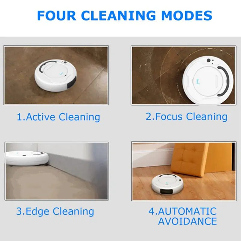Smart Floor Vacuum Cleaner 3 - In - 1 Auto Rechargeable Smart Sweeping Robot - Castawayelectronics